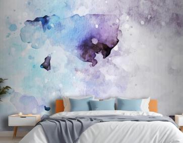 Basit Suluboya Arka Plan Yatak Odası Duvar Kağıdı