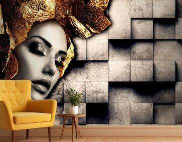 Taş Duvar Arka Plan Güzellik Salonu Duvar Kağıdı