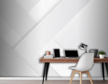 Kağıt Stili Dinamik Çizgiler Arka Plan Ofis Ofis Duvar Kağıdı