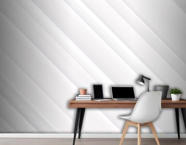 Eğik Çizgiler Beyaz Zarif Arka Plan Ofis Duvar Kağıdı