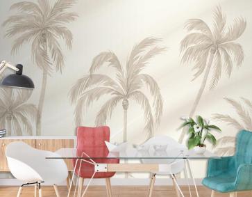 Palmiye Ağaçları Duvar Kağıdı Tropikal Duvar Kağıtları