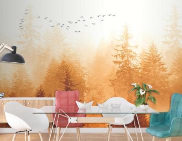 Sonbahar Manzarası Tropikal Orman Duvar Kağıdı