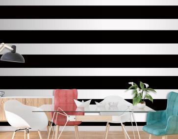 Siyah Beyaz Yatay Çizgili Arka Plan Desen Duvar Kağıdı