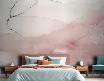 Yumuşak Suluboya Sıçrama Lekesi Arka Plan Yatak Odası Duvar Kağıdı