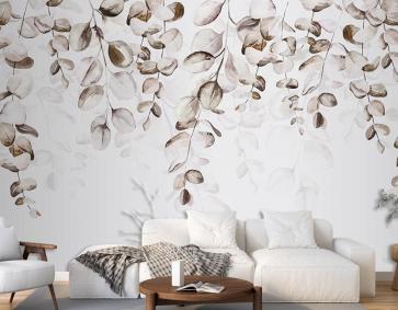 Tropikal Yapraklar Duvar Kağıdı Sarmaşık Yapraklar