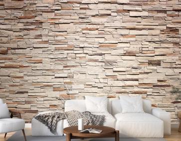 Dekoratif Arduvaz Taşı Duvar Yüzeyi Deseni Duvar Kağıdı