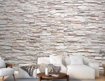 Dekoratif Taş Duvar Arka Plan Deseni 3D Duvar Kağıdı