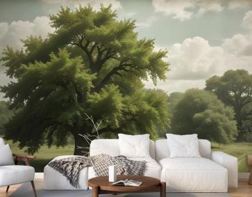 Kırsal Yaşam Görünümü Duvar Kağıdı 