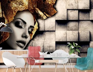 Taş Duvar Arka Plan Güzellik Salonu Duvar Kağıdı