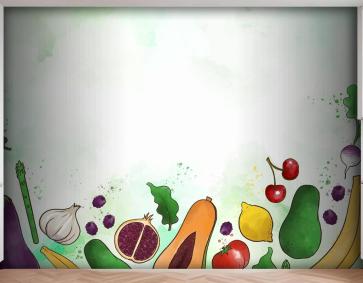 Sebze Ve Meyve Mutfak Duvar Kağıdı