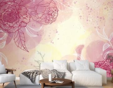 Suluboya Bahar Arka Plan Duvar Kağıdı 