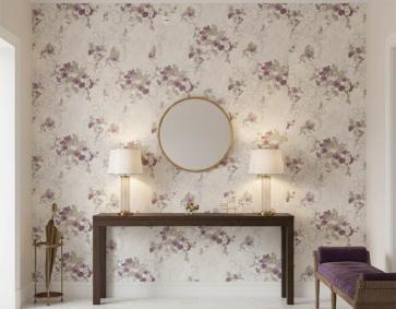 Mor Çiçekli 16 M2 Duvar Kağıdı 771093