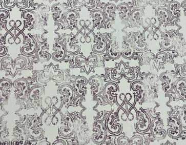 Mor Krem Vintage Eskitme Desen Desen Duvar Kağıdı 