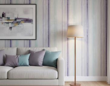 Mor Mavi Çizgi Simli Ucuz Duvar Kağıdı 53934