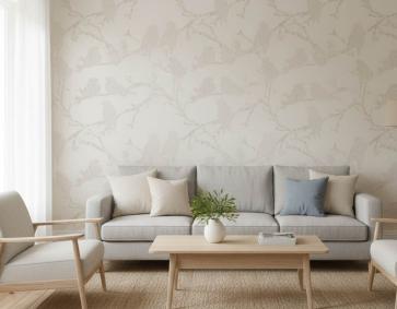 Parlak Dallar Ve Kuşlar Duvar Kağıdı 113034