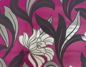 Pembe Çiçek Desen Duvar Kağıdı 53405