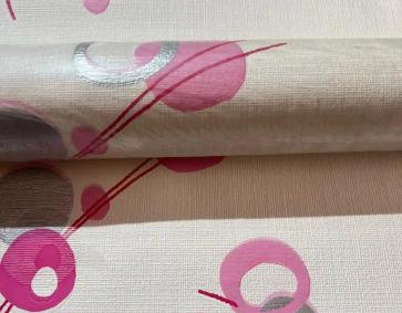 Pembe Geometrik Desen Ucuz Duvar Kağıdı 222