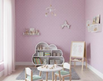 Pembe Puantiyeli 16 M2 Duvar Kağıdı 1019-2