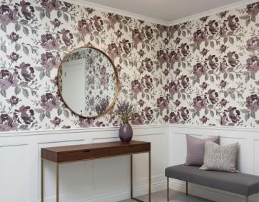 Retro Çiçek Desen Duvar Kağıdı 2935