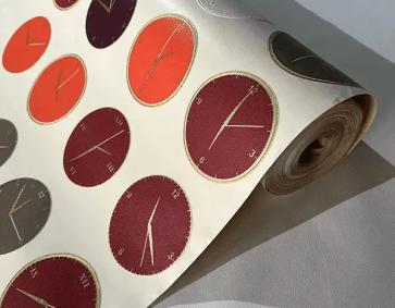 Saat Desen Ucuz Duvar Kağıdı 81045