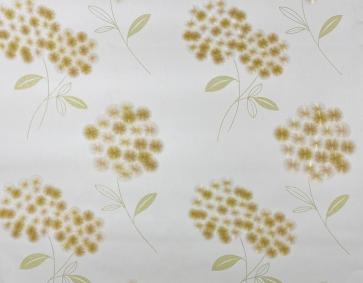 Sarı Çiçekli Simli Duvar Kağıdı 16 M2 81321
