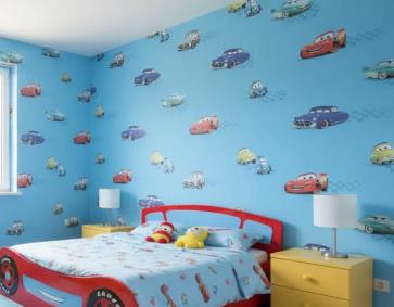 Şimşek Mcqueen Arabalar Çocuk Odası 16 M2 Duvar Kağıdı 1021-1