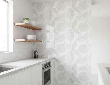 Yapraklı Parlak Desenli Duvar Kağıdı 2809