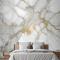 Soyut Mermer Yatak Odası Duvar Kağıdı