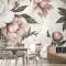 Hollandalı Pembe Şakayık Çiçek Duvar Kağıdı