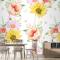 Çiçek Dikişsiz Desen Çiçek Açan Duvar Kağıdı