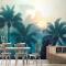 Tropikal Palmiye Ormanı Duvar Kağıdı 