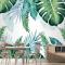 Tropikal Palmiye Yaprağı Duvar Kağıdı 