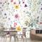 Suluboya Kır Çiçeği Duvar Kağıdı 