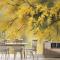 Suluboya Sarı Ağaç Manzara Duvar Kağıdı 