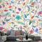 Çiçek Desenli Duvar Kağıdı Duvar Arka Planı