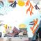 Elle Çizilmiş Su Arka Plan Çocuk Odası Duvar Kağıdı 