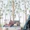 Çocuk Odası Duvar Kağıdı Orman Ağaç Manzarası
