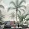 Egzotik Palmiye Ağacı Manzara Duvar Kağıdı