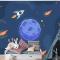Elle Çizilmiş Galaxy Çocuk Odası Duvar Kağıdı 