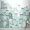 Tek Renkli Şehir Manzaralı Duvar Kağıdı 