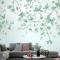 Yumuşak Yeşil Çiçeği Duvar Kağıdı 