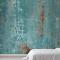 Teal Verdigris Yatak Odası Duvar Kağıdı