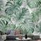 Tropikal Yaprak Desenli Duvar Kağıdı 
