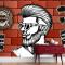 Tuğla Arka Plan Barbershop Duvar Kağıdı