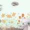 Güzel Ve Yaratıcı Çiçekli Çocuk Odası Duvar Kağıdı 