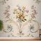 Gül Yatağı Çiçek Antika Duvar Kağıdı 