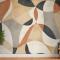 Boho Geometrik Soyut Sanat Duvar Kağıdı 