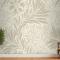 Çiçek Desenli Krem Vintage Duvar Kağıdı