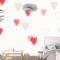 Sevimli Aşk Desen Arka Plan Çocuk Odası Duvar Kağıdı