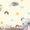 Sevimli Hava Desen Arka Plan Çocuk Odası Duvar Kağıdı